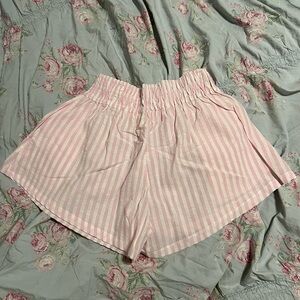 Pink Striped Women's Shorts